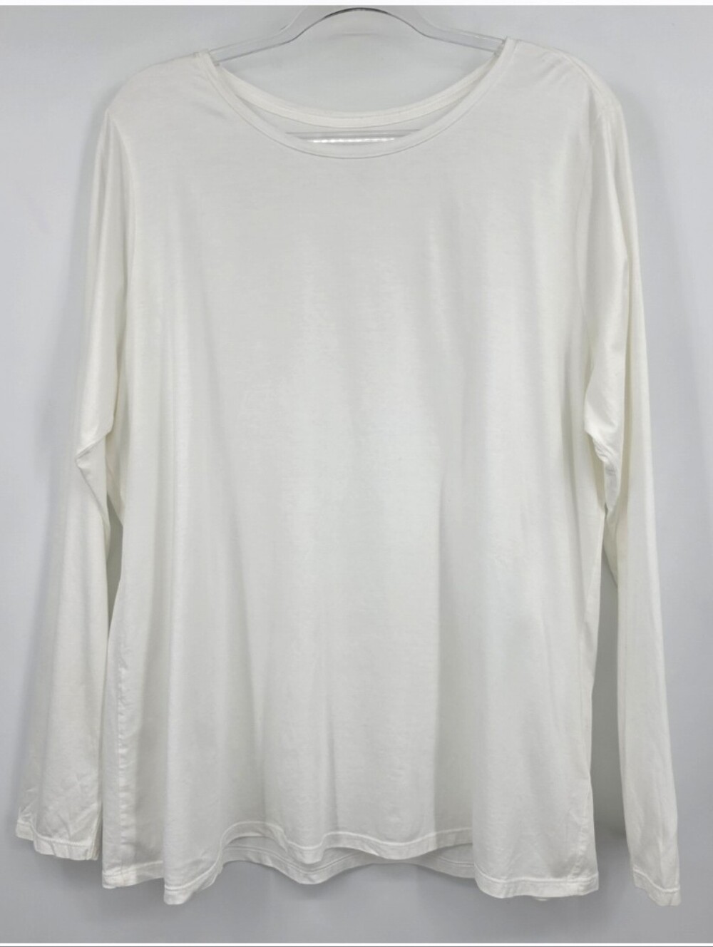 J. Jill PureJill Long Sleeve Pima Cotton Tee 2X White